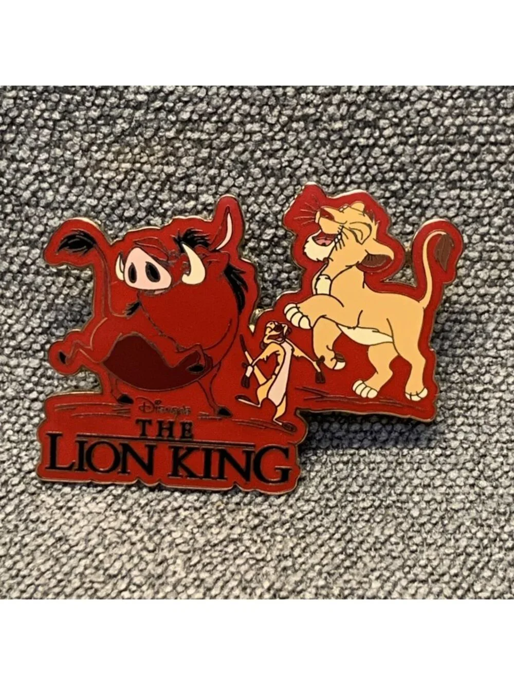 Disney Parks The Lion King Platinum Edition Release Pin Pumba & Simba 2003 KG